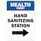 Signmission Public Safety Sign, Health First Hand Sanitizing Station, 24in X 18in Decal, OS-NS-D-1824-25543 OS-NS-D-1824-25543 - alternate 1